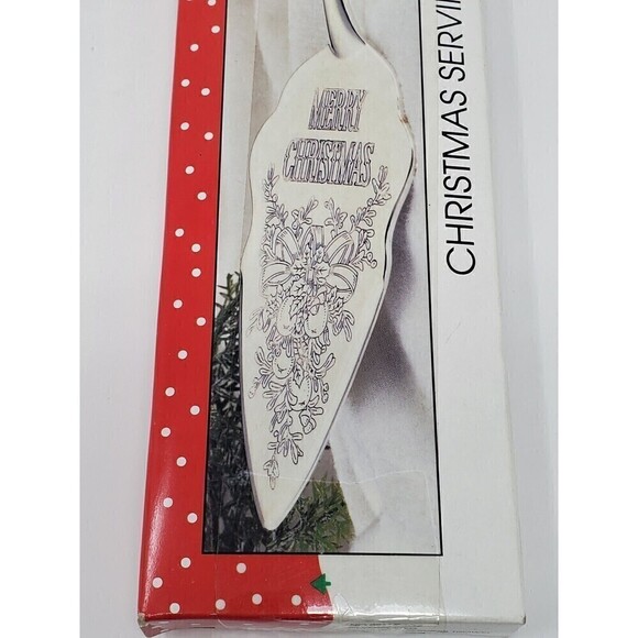 NOS INTERNATIONAL SILVER COMPANY CHRISTMAS SERVING TROWEL PIE SERVEWARE 1997 - Picture 7 of 13